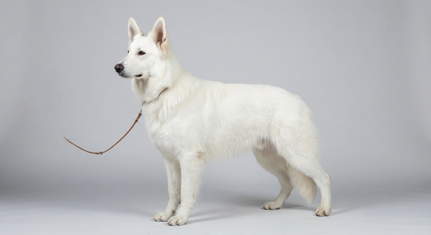 Berger blanc suisse présenté en élevage
